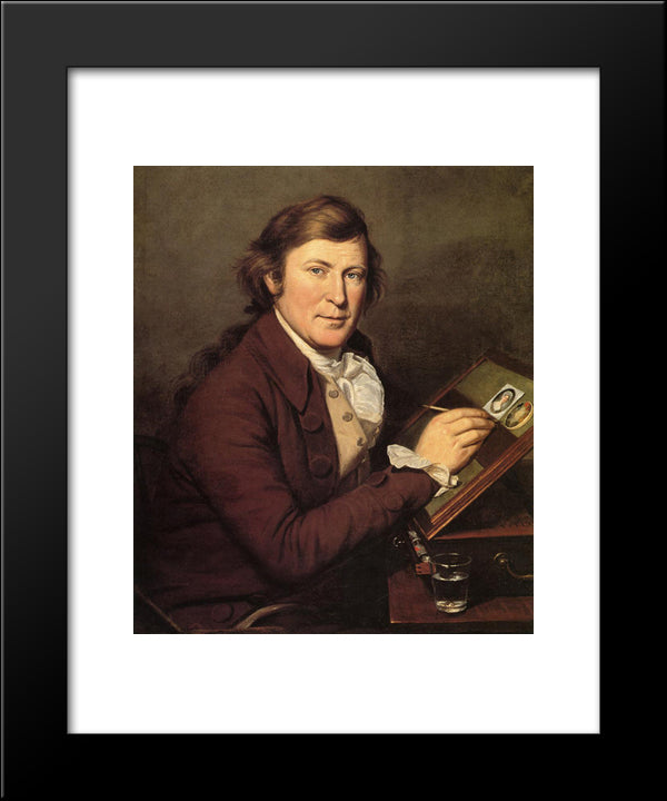 James Peale Painting A Miniature 20x24 Black Modern Wood Framed Art Print Poster by Peale, Charles Willson