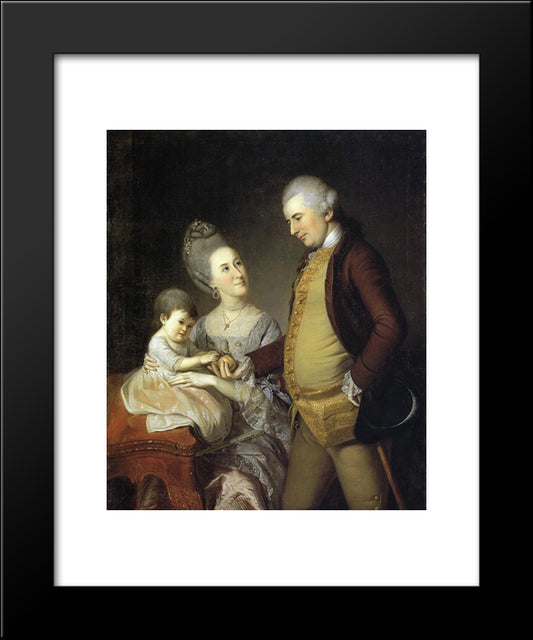 John Cadwalader Family 20x24 Black Modern Wood Framed Art Print Poster by Peale, Charles Willson