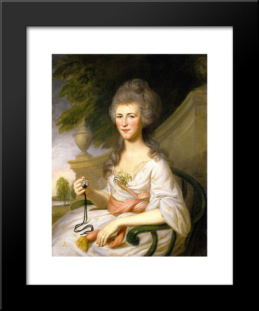 Mrs. John O'Donnell (Sarah Chew Elliott) 20x24 Black Modern Wood Framed Art Print Poster by Peale, Charles Willson