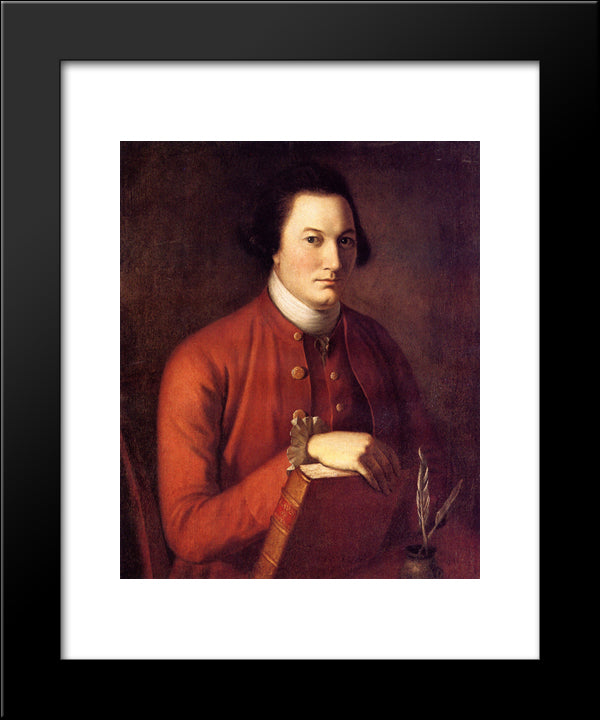 Nathaniel Ramsay 20x24 Black Modern Wood Framed Art Print Poster by Peale, Charles Willson