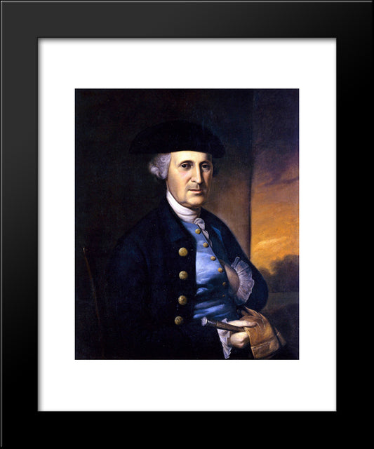 Portrait Of A Maryland Gentleman 20x24 Black Modern Wood Framed Art Print Poster by Peale, Charles Willson