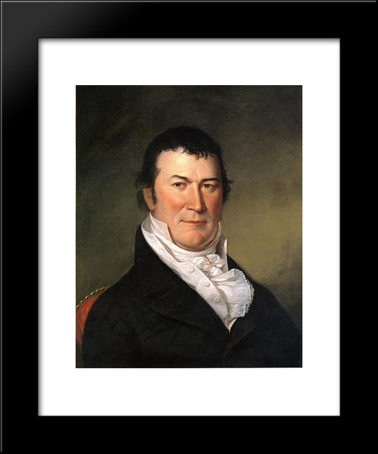 Portrait Of William Harris Crawford 20x24 Black Modern Wood Framed Art Print Poster by Peale, Charles Willson