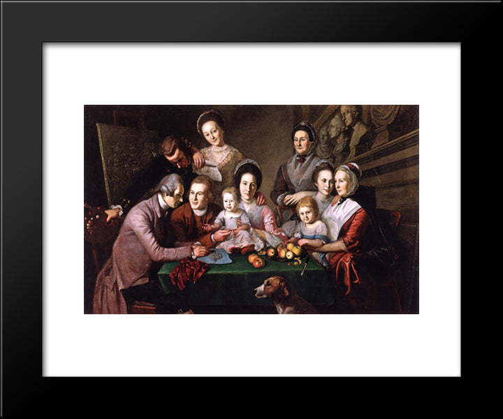 The Peale Family 20x24 Black Modern Wood Framed Art Print Poster by Peale, Charles Willson