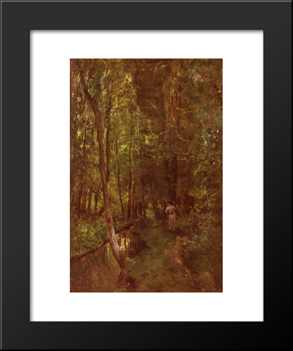 Le Ru De Valmondois 20x24 Black Modern Wood Framed Art Print Poster by Daubigny, Charles Francois