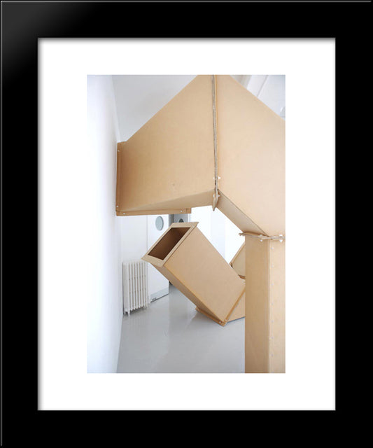 Series Dw 20x24 Black Modern Wood Framed Art Print Poster by Posenenske, Charlotte