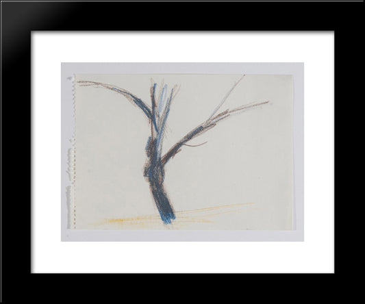 Untitled (After Nature Tree) 20x24 Black Modern Wood Framed Art Print Poster by Posenenske, Charlotte