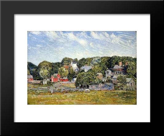 Amagansett, Long Island 20x24 Black Modern Wood Framed Art Print Poster by Hassam, Childe