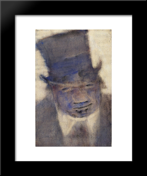 Man In A Top Hat 20x24 Black Modern Wood Framed Art Print Poster by Rohlfs, Christian