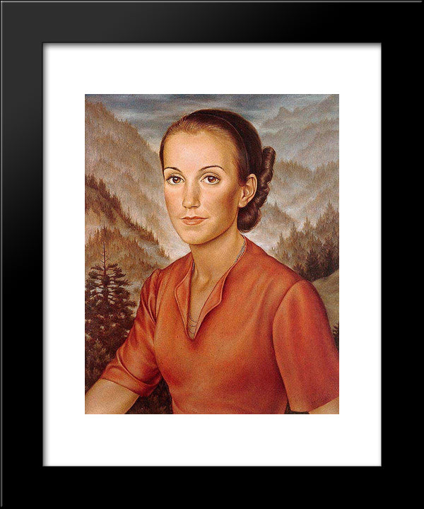 Isabella 20x24 Black Modern Wood Framed Art Print Poster by Schad, Christian