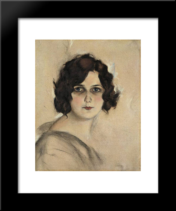 Marcella 20x24 Black Modern Wood Framed Art Print Poster by Schad, Christian