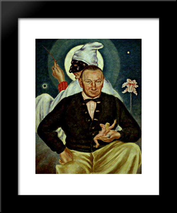 Notturno 20x24 Black Modern Wood Framed Art Print Poster by Schad, Christian