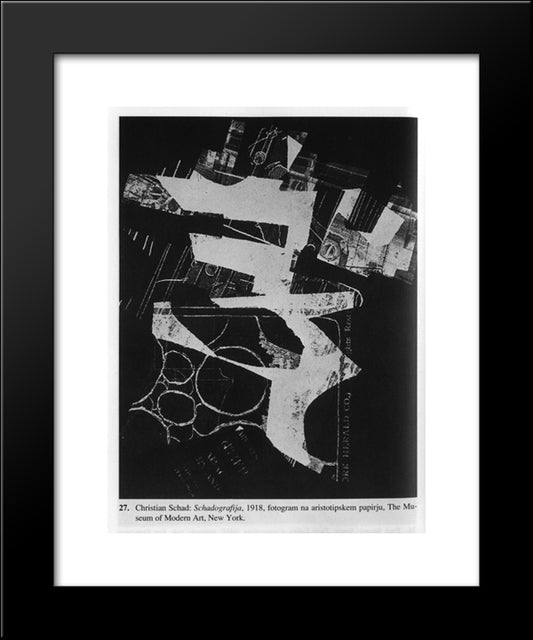 Schadografija 20x24 Black Modern Wood Framed Art Print Poster by Schad, Christian