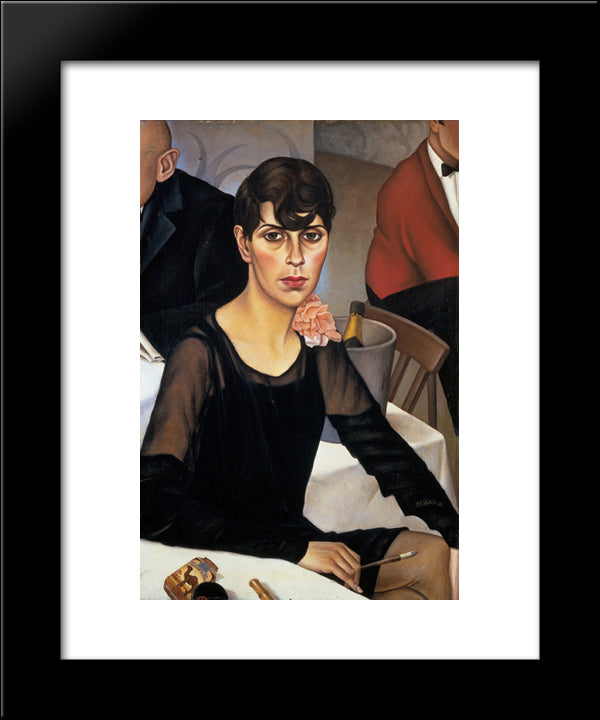 Sonja 20x24 Black Modern Wood Framed Art Print Poster by Schad, Christian