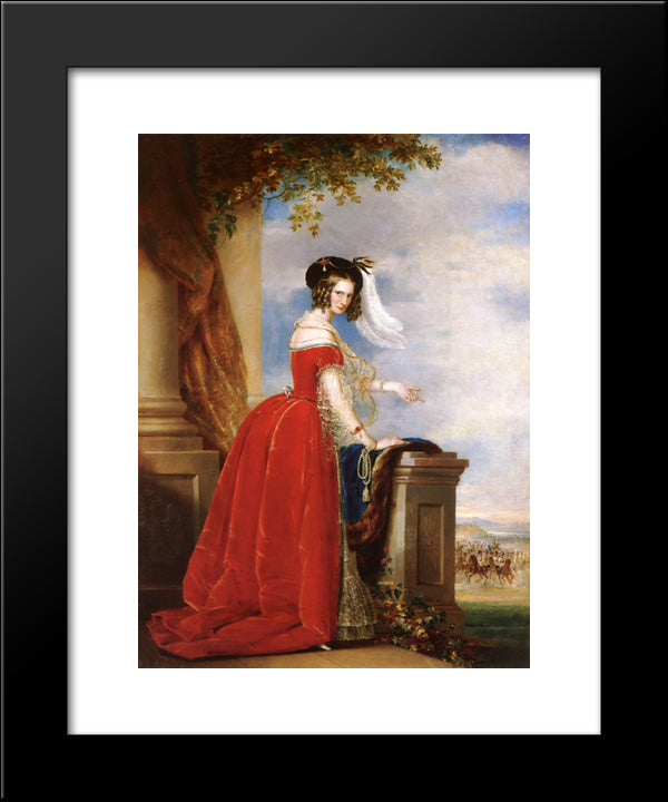 Alexandra Feodorovna (Charlotte Of Prussia) 20x24 Black Modern Wood Framed Art Print Poster by Robertson, Christina
