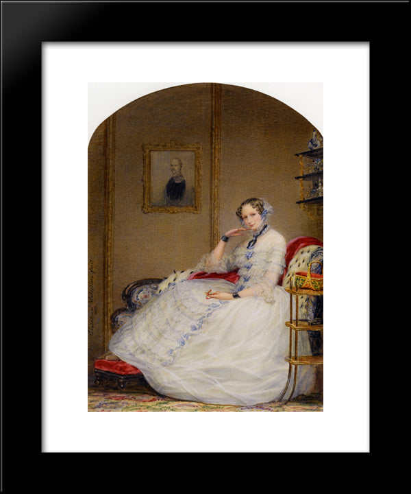 Empress Alexandria Fedorovna 20x24 Black Modern Wood Framed Art Print Poster by Robertson, Christina