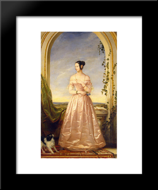 Grand Duchess Of Russia, Alexandra Nikolaievna, Daughter Of Nikolai I 20x24 Black Modern Wood Framed Art Print Poster by Robertson, Christina