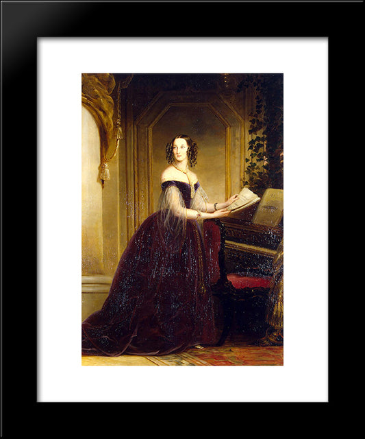 Maria Nicolaevna, Duchess Of Leuchtenberg 20x24 Black Modern Wood Framed Art Print Poster by Robertson, Christina