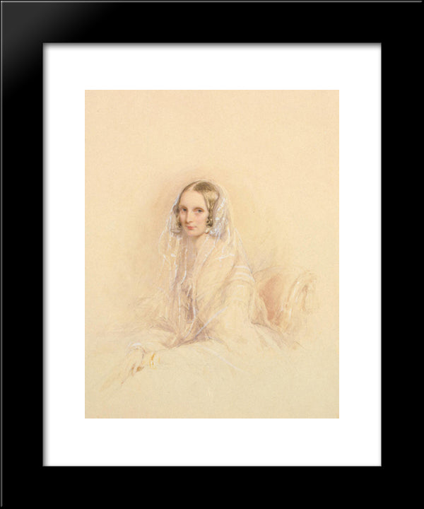 Portrait Of Empress Alexandra Fedorovna 20x24 Black Modern Wood Framed Art Print Poster by Robertson, Christina