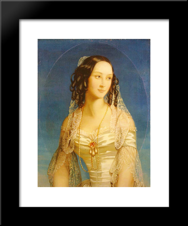 Portrait Of Grand Duchess Zinaida Yusupova 20x24 Black Modern Wood Framed Art Print Poster by Robertson, Christina
