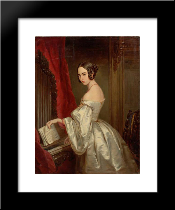 Portrait Of Princess Maria Ivanovna Kochubey 20x24 Black Modern Wood Framed Art Print Poster by Robertson, Christina