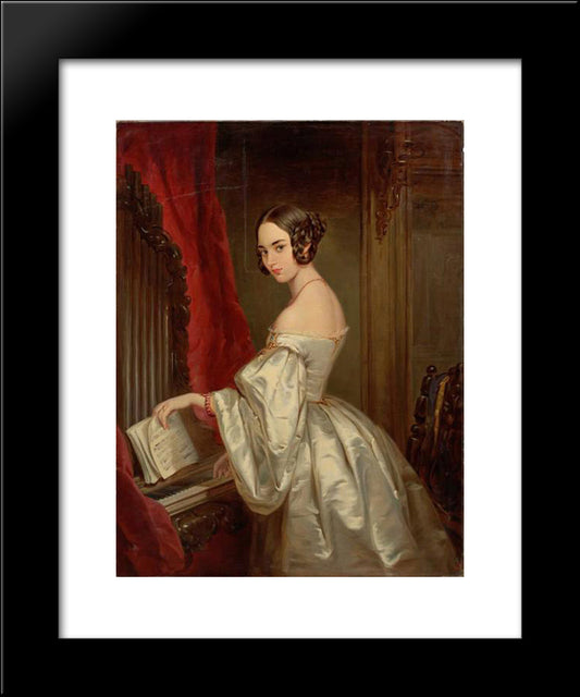 Portrait Of Princess Maria Ivanovna Kochubey 20x24 Black Modern Wood Framed Art Print Poster by Robertson, Christina