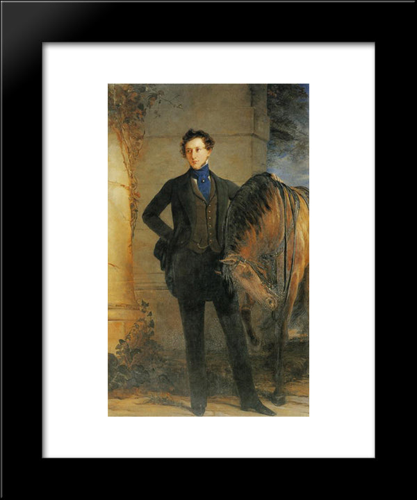 Vladimir Orlov-Davydov 20x24 Black Modern Wood Framed Art Print Poster by Robertson, Christina
