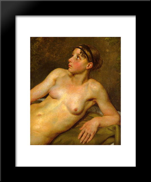 Nude Study 20x24 Black Modern Wood Framed Art Print Poster by Eckersberg, Christoffer Wilhelm