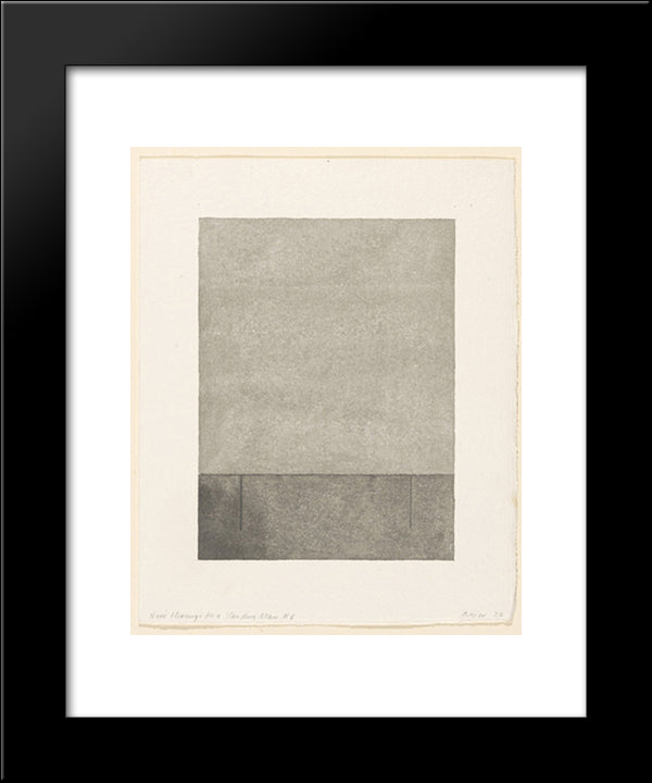 Nine Clearings For A Standing Man #8 20x24 Black Modern Wood Framed Art Print Poster by Wilmarth, Christopher