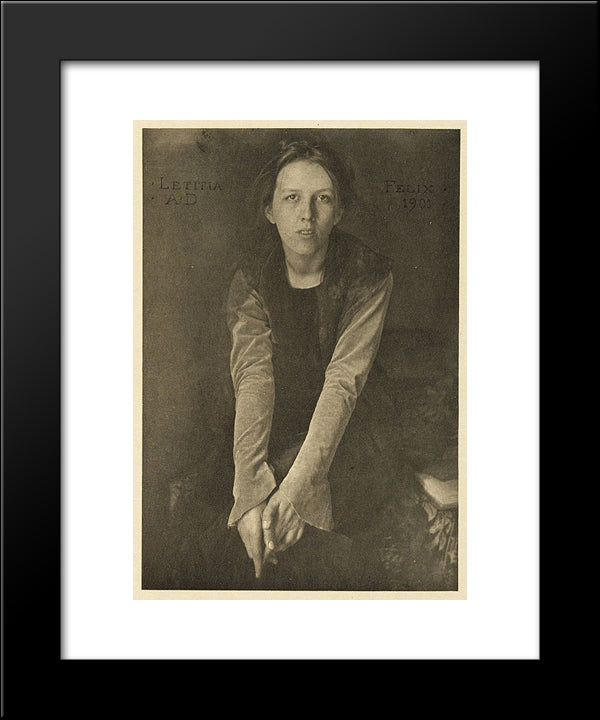 Letitia Felix 20x24 Black Modern Wood Framed Art Print Poster by White, Clarence