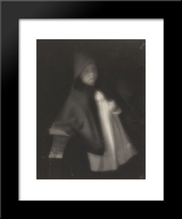 Portrait 20x24 Black Modern Wood Framed Art Print Poster by White, Clarence