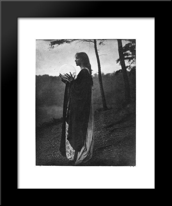 The Bubble 20x24 Black Modern Wood Framed Art Print Poster by White, Clarence