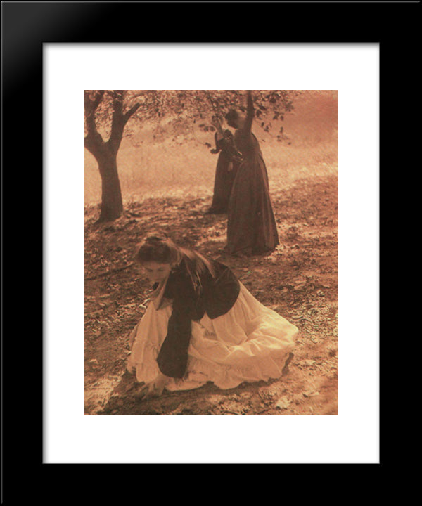 The Orchard 20x24 Black Modern Wood Framed Art Print Poster by White, Clarence