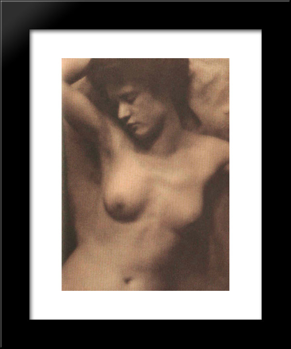 Torso (Collaboration With Stieglitz) 20x24 Black Modern Wood Framed Art Print Poster by White, Clarence