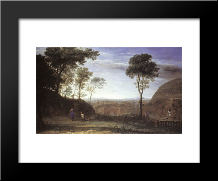 Noli Me Tangere 20x24 Black Modern Wood Framed Art Print Poster by Lorrain, Claude