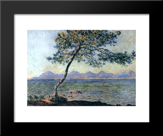 At Cap D'Antibes 20x24 Black Modern Wood Framed Art Print Poster by Monet, Claude