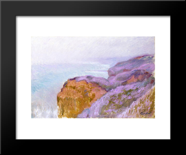 At Val Saint-Nicolas, Near Dieppe 20x24 Black Modern Wood Framed Art Print Poster by Monet, Claude