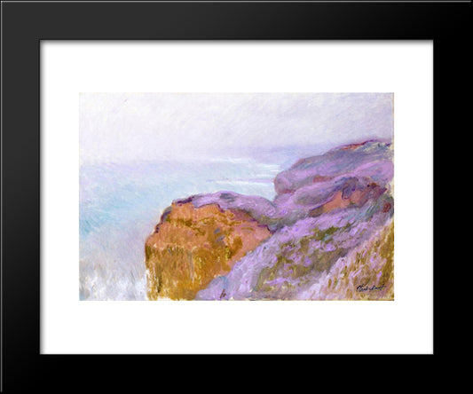 At Val Saint-Nicolas, Near Dieppe 20x24 Black Modern Wood Framed Art Print Poster by Monet, Claude