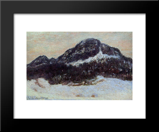 Mount Kolsaas 2 20x24 Black Modern Wood Framed Art Print Poster by Monet, Claude