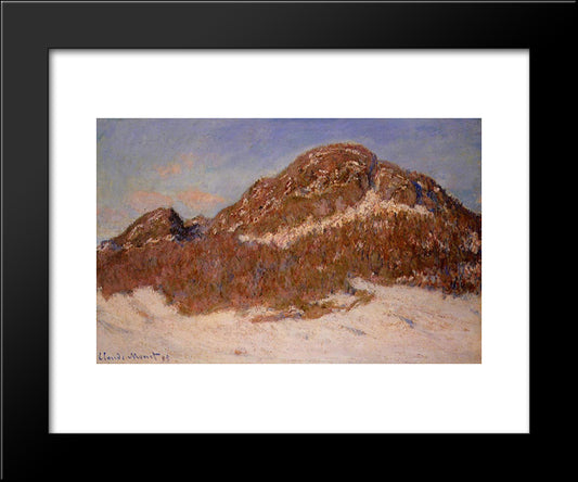 Mount Kolsaas 3 20x24 Black Modern Wood Framed Art Print Poster by Monet, Claude