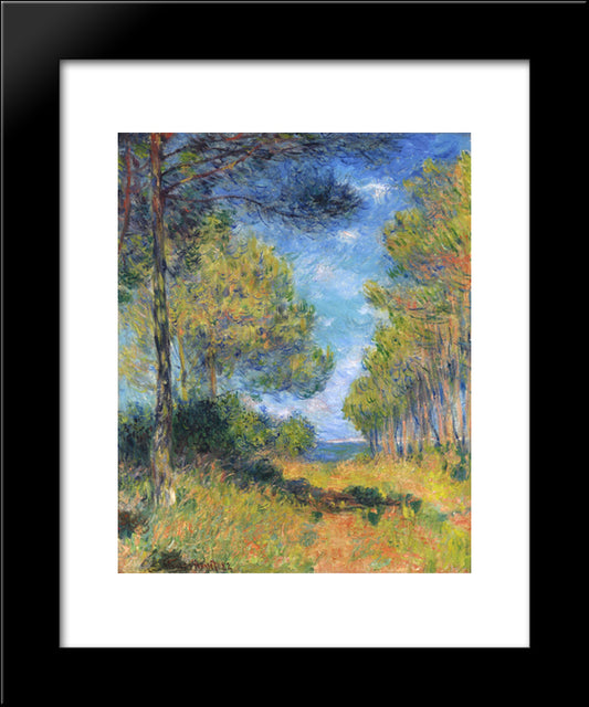 Path At Varengeville 20x24 Black Modern Wood Framed Art Print Poster by Monet, Claude