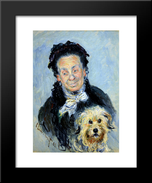 Portrait Of Eugenie Graff (Madame Paul) 20x24 Black Modern Wood Framed Art Print Poster by Monet, Claude