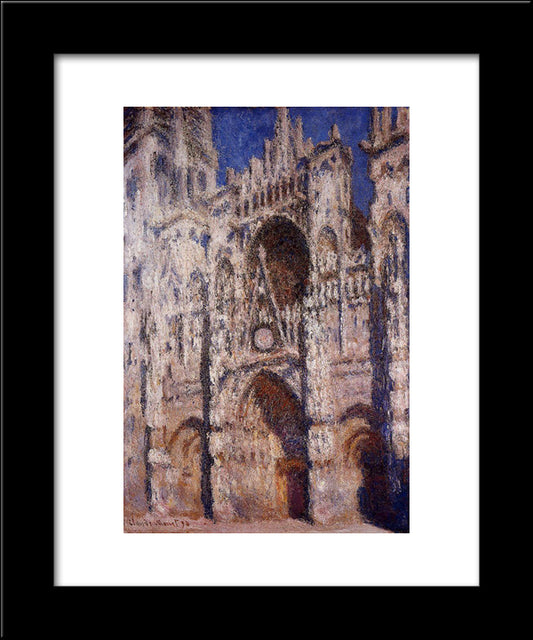 Rouen Cathedral 01 20x24 Black Modern Wood Framed Art Print Poster by Monet, Claude