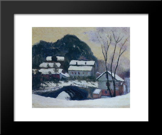 Sandviken, Norway 20x24 Black Modern Wood Framed Art Print Poster by Monet, Claude