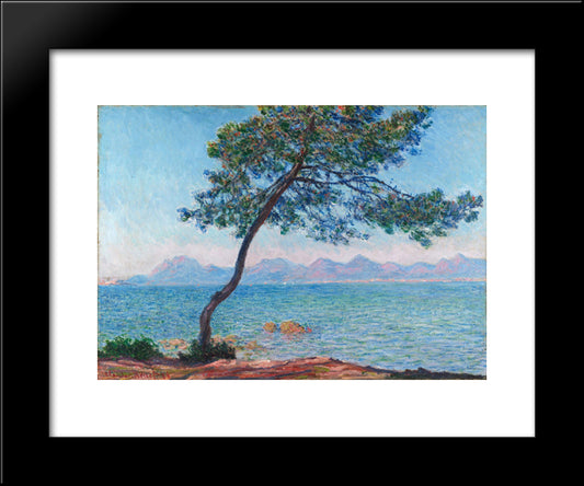 The Esterel Mountains 20x24 Black Modern Wood Framed Art Print Poster by Monet, Claude