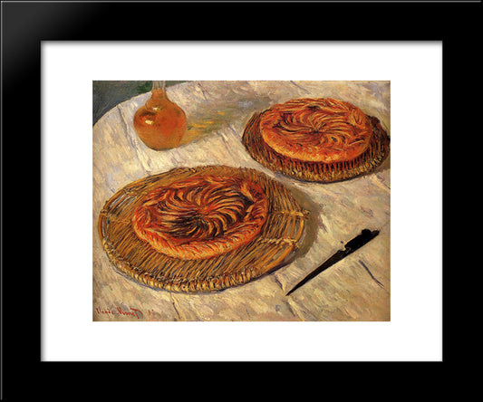 The Galettes 20x24 Black Modern Wood Framed Art Print Poster by Monet, Claude