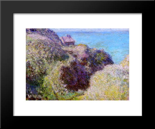 The Gorge At Varengeville, Late Afternoon 20x24 Black Modern Wood Framed Art Print Poster by Monet, Claude