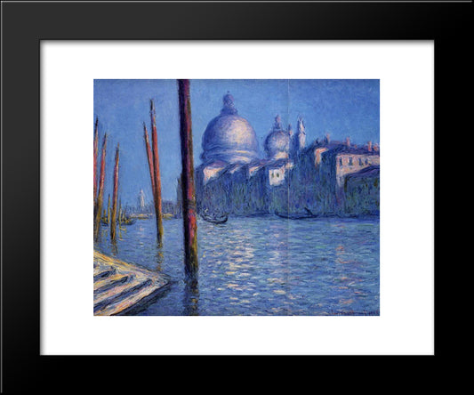 The Grand Canal 20x24 Black Modern Wood Framed Art Print Poster by Monet, Claude
