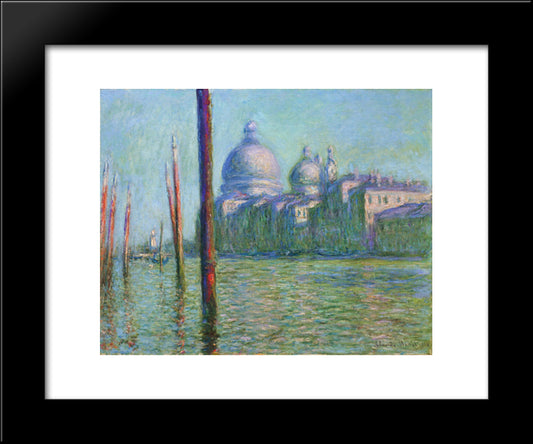 The Grand Canal 03 20x24 Black Modern Wood Framed Art Print Poster by Monet, Claude