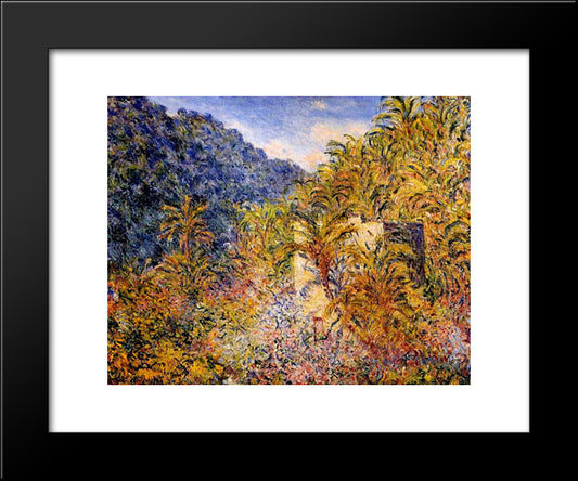 The Valley Of Sasso 20x24 Black Modern Wood Framed Art Print Poster by Monet, Claude