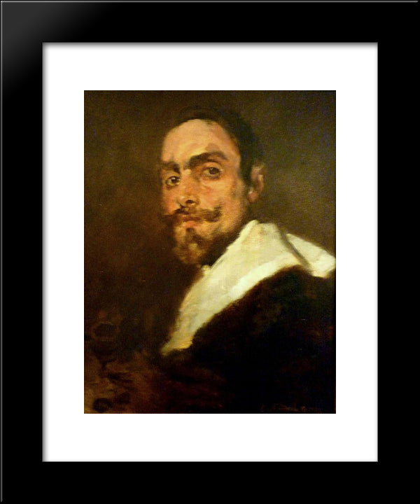 Retrato Do Professor Joo Barreira 20x24 Black Modern Wood Framed Art Print Poster by Bordalo Pinheiro, Columbano
